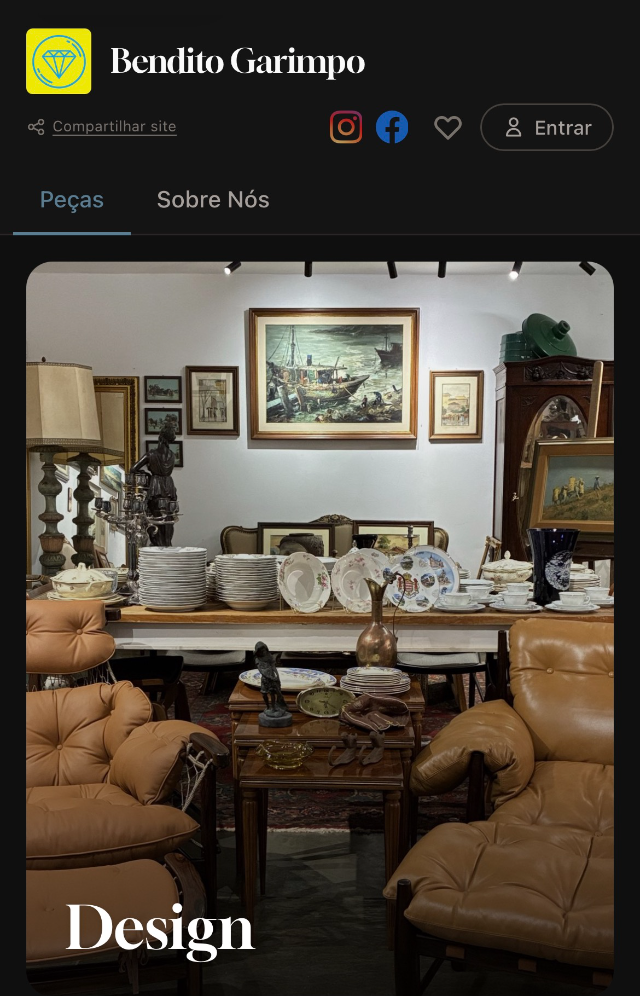 Vitrine Bendito Garimpo